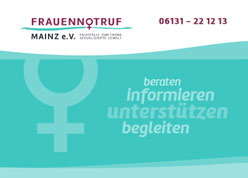 Cover des Flyers vom Frauennotruf Mainz'