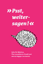 Cover der Broschüre: Psst. Weitersagen